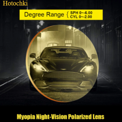 Hotochki Yellow Polarized CR-39 Resin Lenses UV400 Lenses Hotochki Lenses