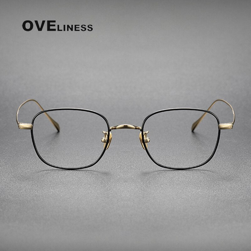 Oveliness Unisex Full Rim Square Titanium Eyeglasses Gws199 Full Rim Oveliness