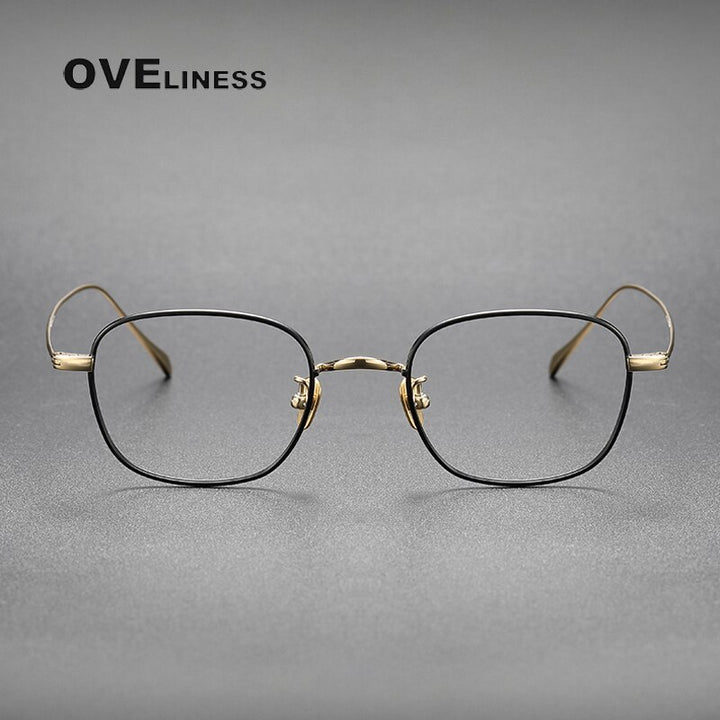 Oveliness Unisex Full Rim Square Titanium Eyeglasses Gws199 Full Rim Oveliness