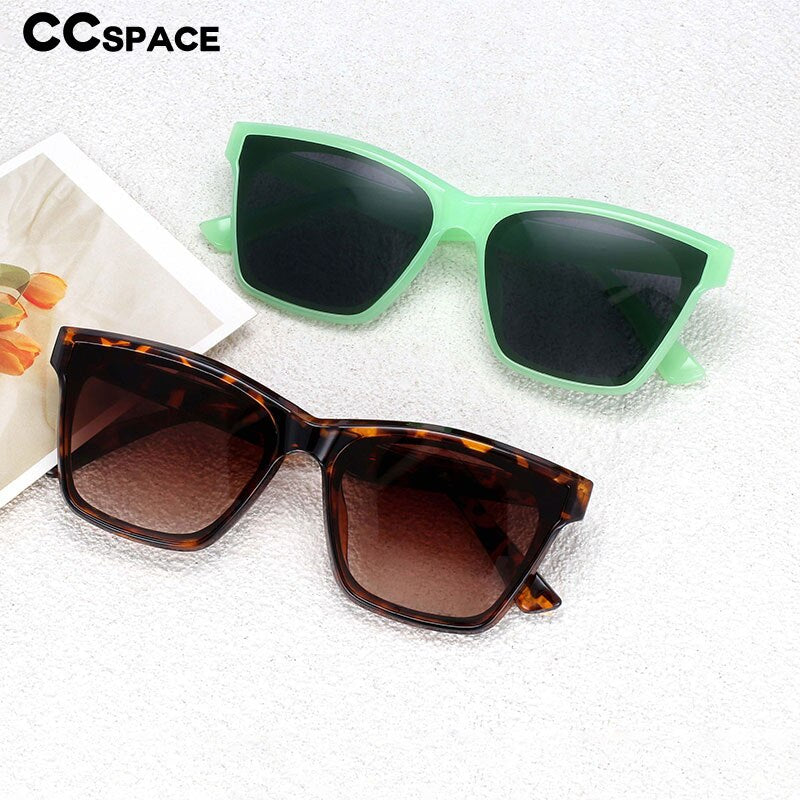 CCspace Women's Full Rim Square Acetate Frame Sunglasses 53257 Sunglasses CCspace Sunglasses