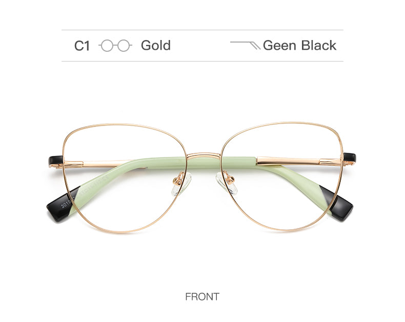 Hdcrafter Women's Full Rim Cat Eye Frame Eyeglasses 3019 Full Rim Hdcrafter Eyeglasses