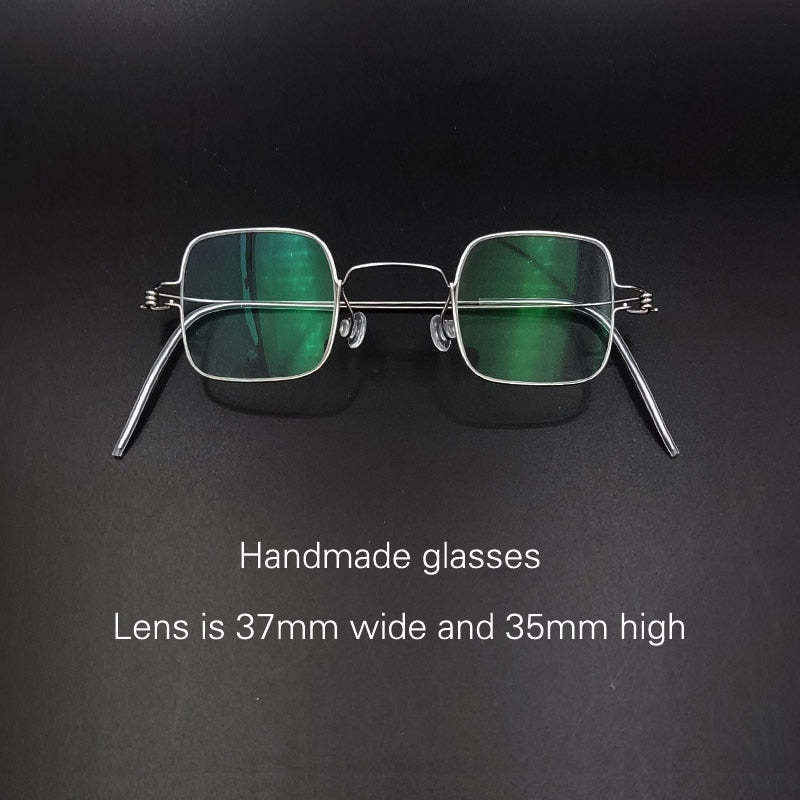 Yujo Unisex Full Rim Small Square Stainless Steel Eyeglasses Y070 Full Rim Yujo C1 China