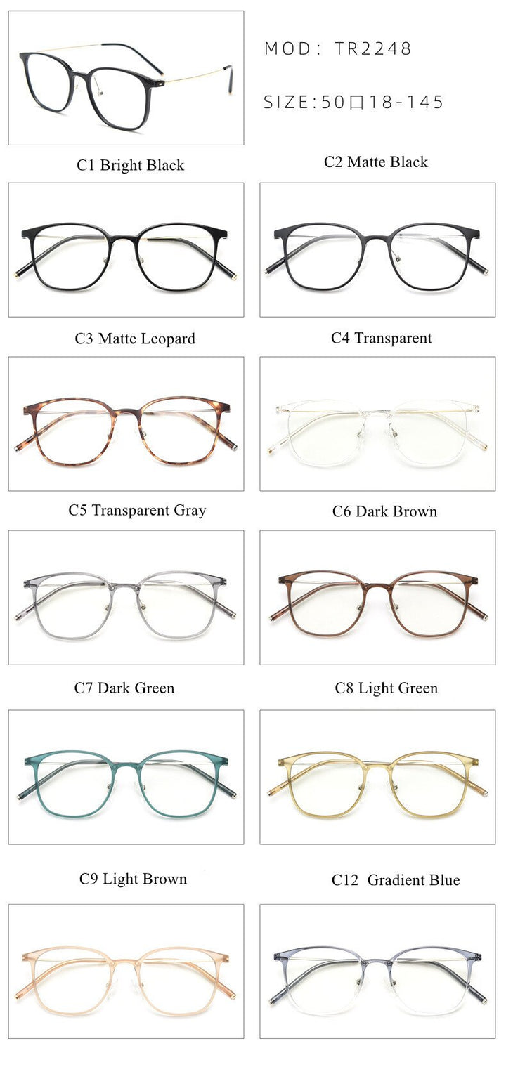 Chashma TR90 Eyeglasses Frame Lentes Optics Light Women Small Circle Quality Student Prescription Glasses For RX Lenses Frame Chashma Ottica   