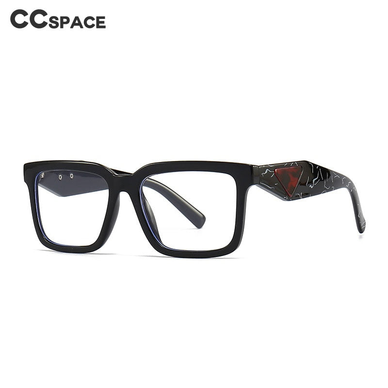 CCspace Unisex Full Rim Square Tr 90 Eyeglasses 56311 Full Rim CCspace