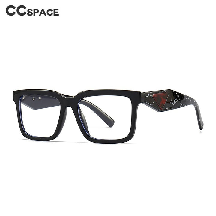 CCspace Unisex Full Rim Square Tr 90 Eyeglasses 56311 Full Rim CCspace