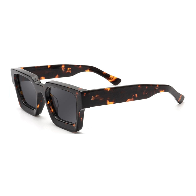 Gatenac Women's Full Rim Rectangle Acetate Frame Polarized Sunglasses Tyj66 Sunglasses Gatenac Tortoise