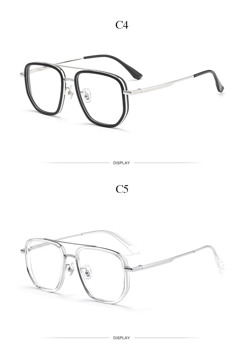 Hotochki Men's Full Rim Square Tr 90 Titanium Frame Eyeglasses 2217yj Full Rim Hotochki