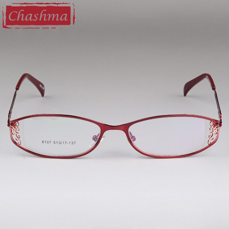 Chashma Women's Full Rim Cat Eye Stainless Steel Frame Eyeglasses 8107 Full Rim Chashma
