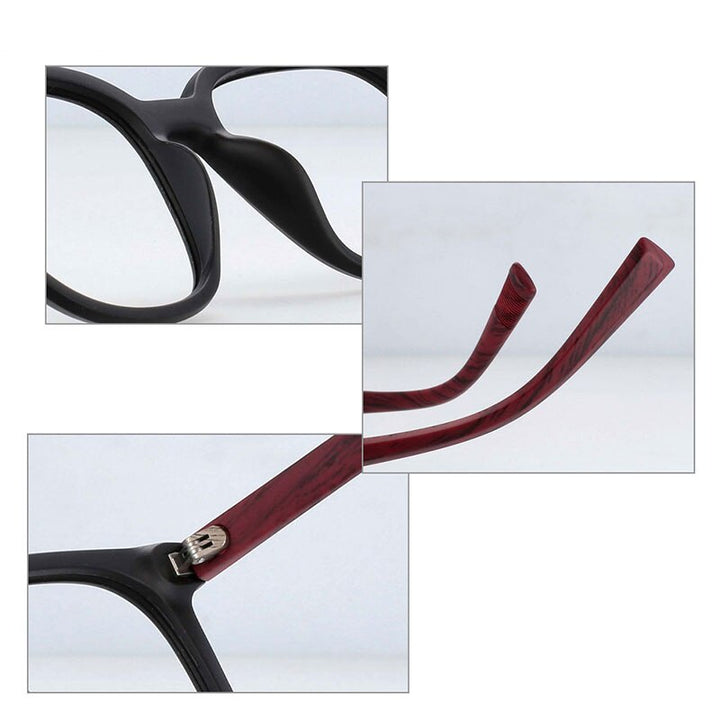 CCspace Unisex Full Rim Square Tr 90 Titanium Frame Eyeglasses 54169 Full Rim CCspace