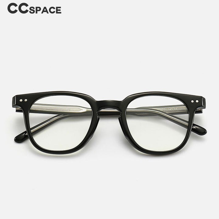 CCspace Unisex Full Rim Square Tr 90 Titanium Eyeglasses 55917 Full Rim CCspace