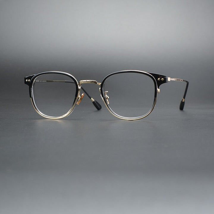Cubojue Unisex Full Rim Square Black Alloy Hyperopic Reading Glasses Reading Glasses Cubojue