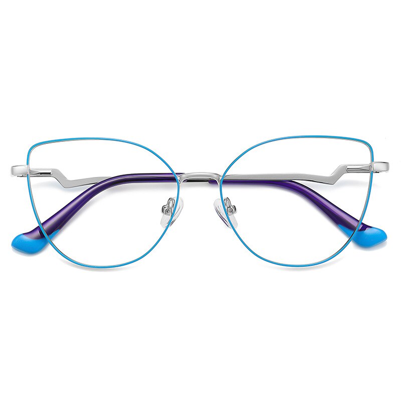 Hotony Unisex Full Rim Cat Eye Alloy Frame Eyeglasses 3043 Full Rim Hotony C2