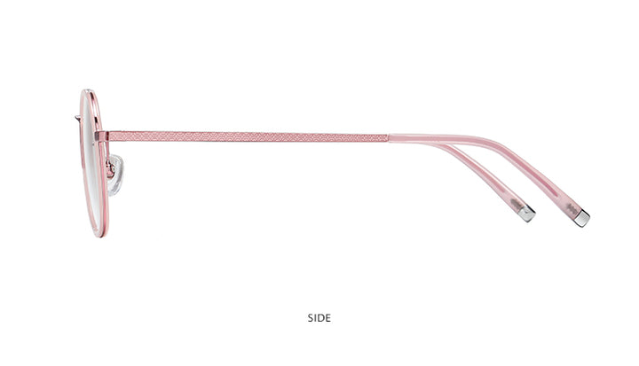 Reven Jate Unisex Full Rim Round Square Acetate Titanium Frame Eyeglasses R2322 Full Rim Reven Jate