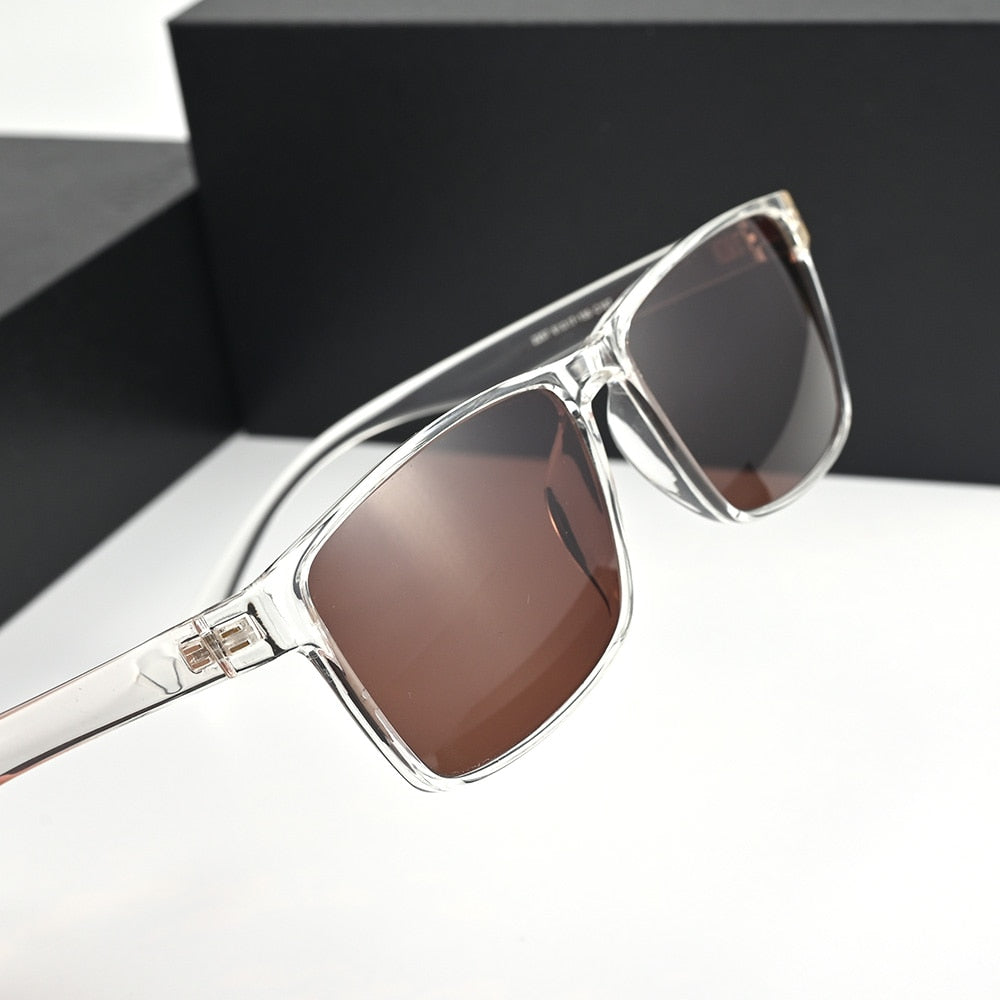 Cubojue Unisex Full Rim Oversized Square Tr 90 Titanium Polarized Sunglasses 2257 Sunglasses Cubojue