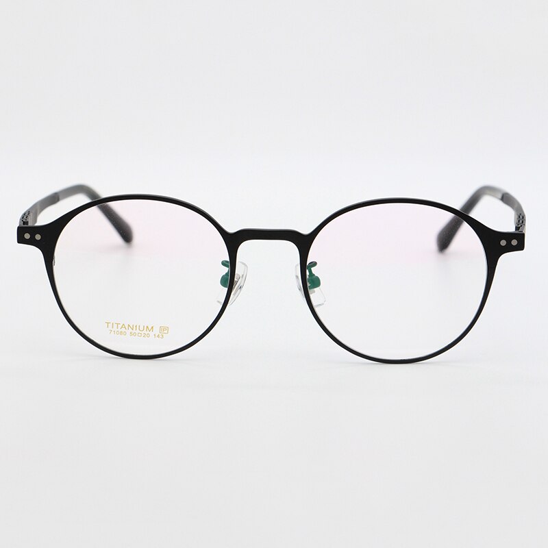 Bclear Unisex Full Rim Round Titanium Frame Eyeglasses My7180 Full Rim Bclear