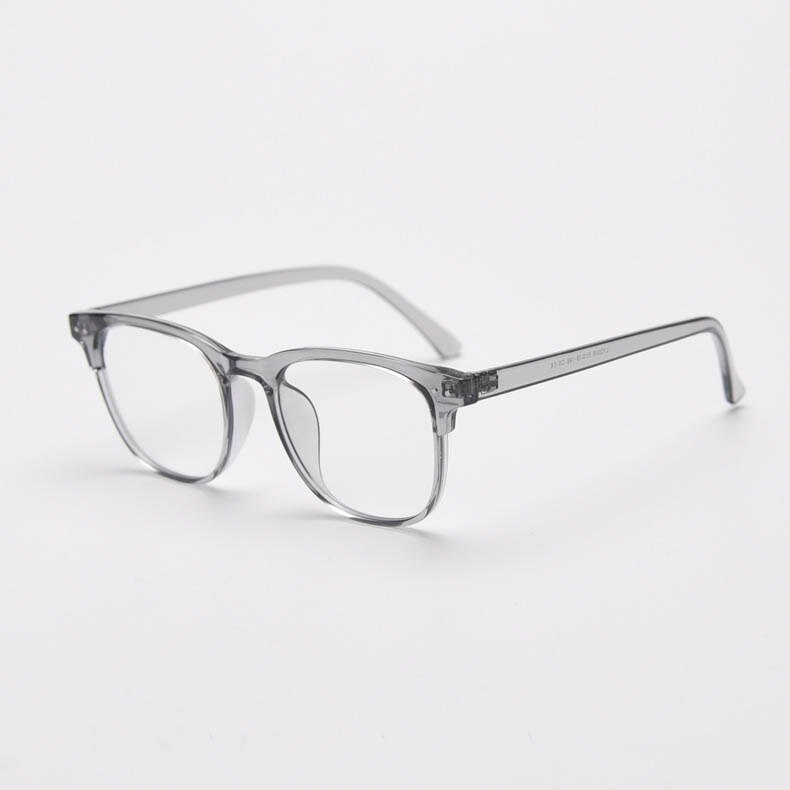 CCspace Unisex Full Rim Big Square Tr 90 Titanium Eyeglasses 55804 Full Rim CCspace Gray China