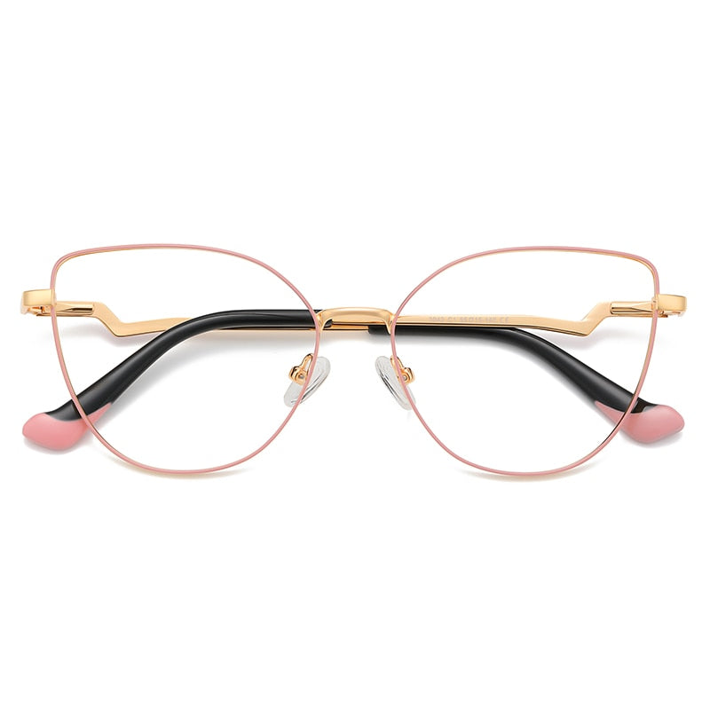 Gmei Women's Full Rim Alloy Cat Eye Frame Eyeglasses 3043 Full Rim Gmei Optical C1