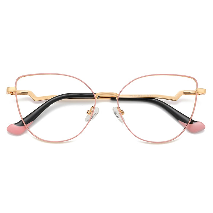 Gmei Women's Full Rim Alloy Cat Eye Frame Eyeglasses 3043 Full Rim Gmei Optical C1