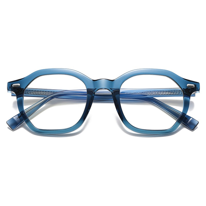Gmei Unisex Full Rim Small Square Oval Tr 90 Titanium Eyeglasses 2095 Full Rim Gmei Optical