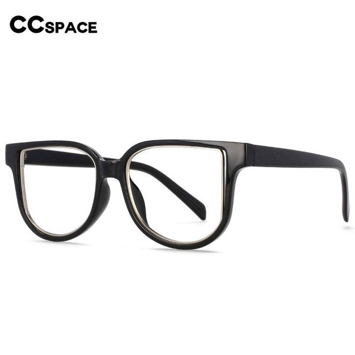 CCspace Unisex Full Rim Square Resin Frame Eyeglasses 54476 Full Rim CCspace