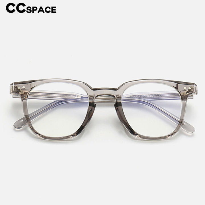 CCspace Unisex Full Rim Square Tr 90 Titanium Eyeglasses 55917 Full Rim CCspace