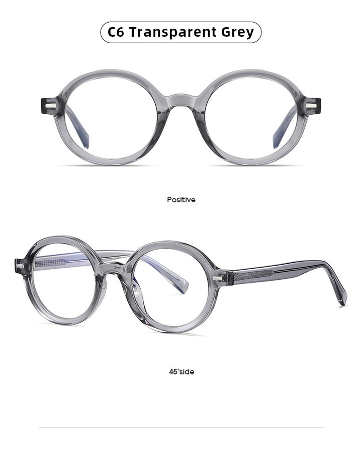 Gmei Unisex Full Rim TR 90 Titanium Round Frame Eyeglasses 2092 Full Rim Gmei Optical