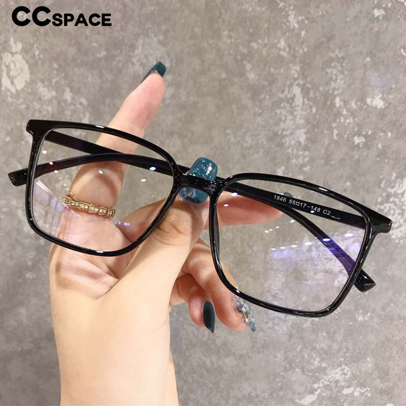 CCspace Unisex Full Rim Square Tr 90 Eyeglasses 53343 Full Rim CCspace