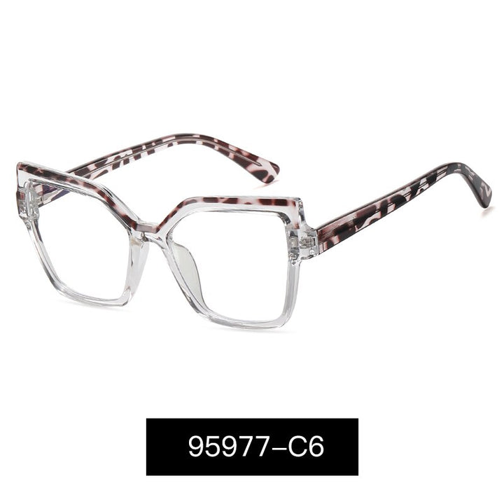 Kansept Women's Full Rim Cat Eye Acetate Titanium Eyeglasses 95977 Full Rim Kansept C6  