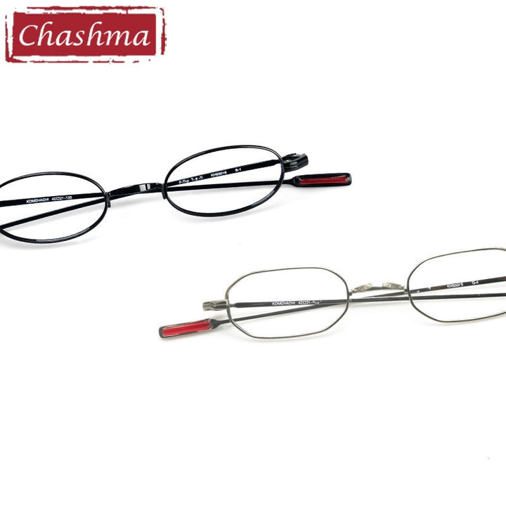 Chashma Ottica Unisex Full Rim Small Round/Square Titanium Eyeglasses 93015/6 Full Rim Chashma Ottica   