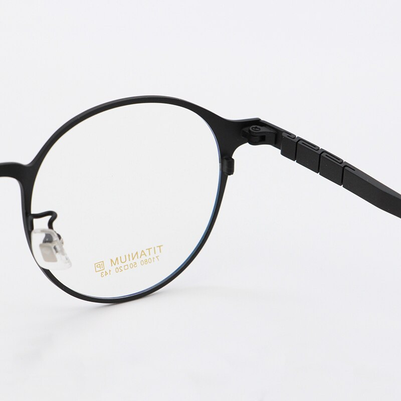 Bclear Unisex Full Rim Round Titanium Frame Eyeglasses My7180 Full Rim Bclear