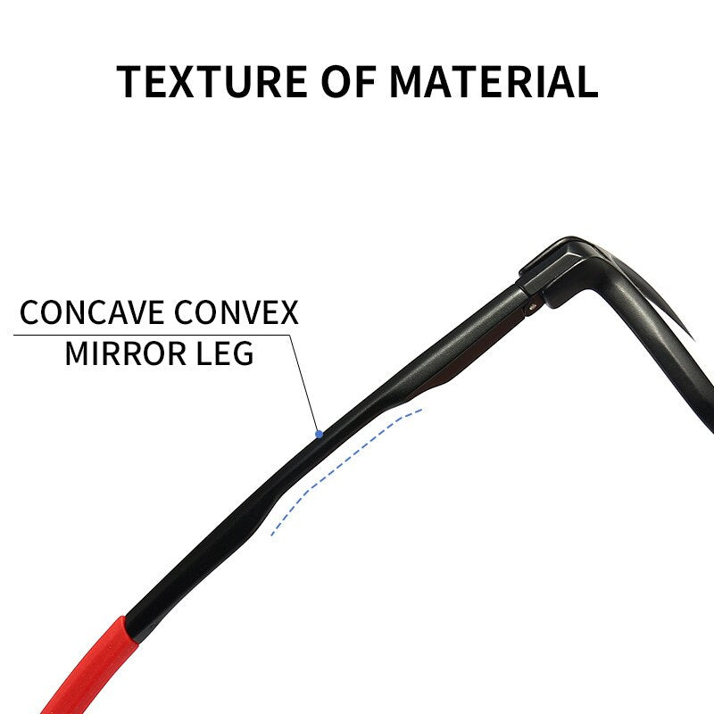 Gmei Men's TR 90 Square Aluminum Magnesium Sport Frame Eyeglasses 5851 Full Rim Gmei Optical
