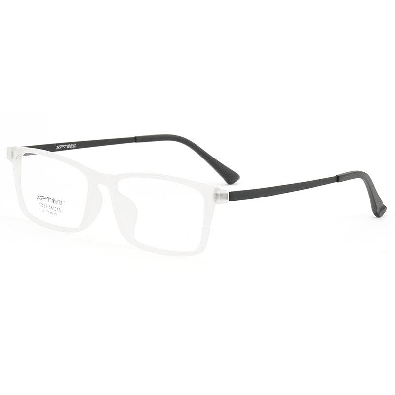 Zirosat Unisex Full Rim Square Tr 90 Titanium Eyeglasses  9821 Full Rim Zirosat transparent