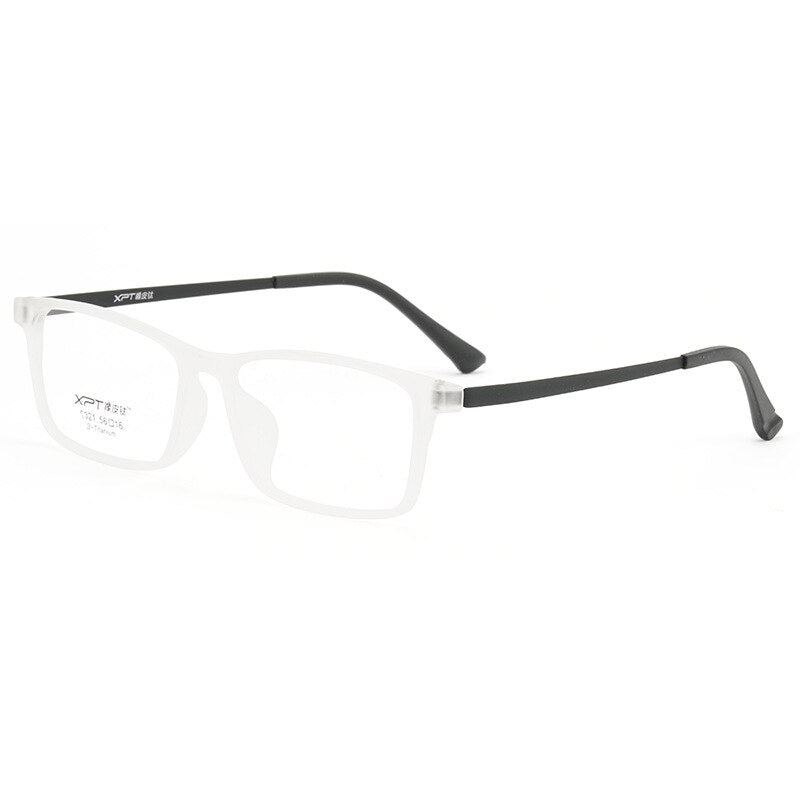Zirosat Unisex Full Rim Square Tr 90 Titanium Eyeglasses  9821 Full Rim Zirosat transparent  