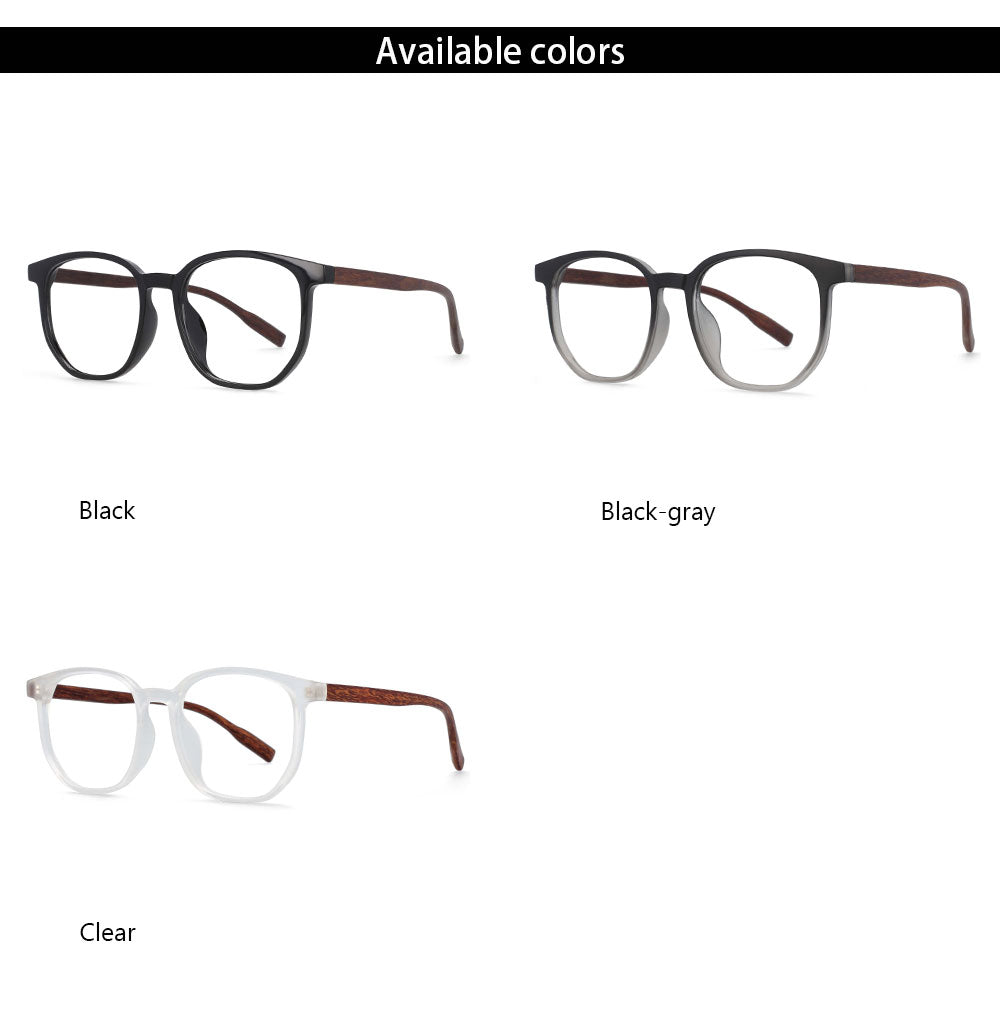 CCspace Unisex Full Rim Oversized Square Cat Eye Tr 90 Titanium Frame Eyeglasses 53976 Full Rim CCspace