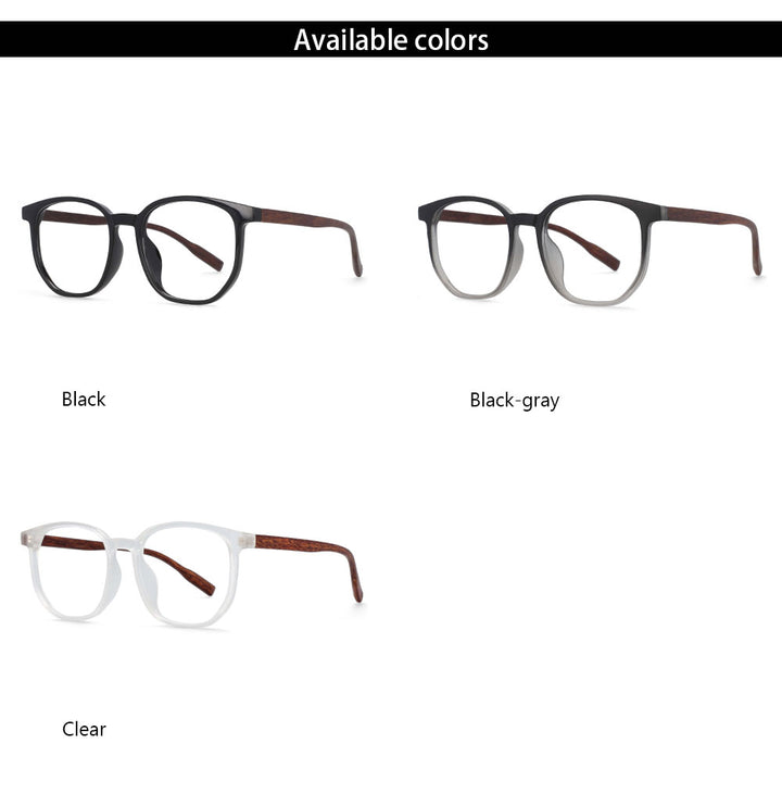CCspace Unisex Full Rim Oversized Square Cat Eye Tr 90 Titanium Frame Eyeglasses 53976 Full Rim CCspace