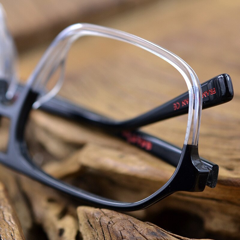 Hdcrafter Unisex Full Rim Square Double Bridge Acetate Tr 90 Eyeglasses Ft8896 Full Rim Hdcrafter Eyeglasses