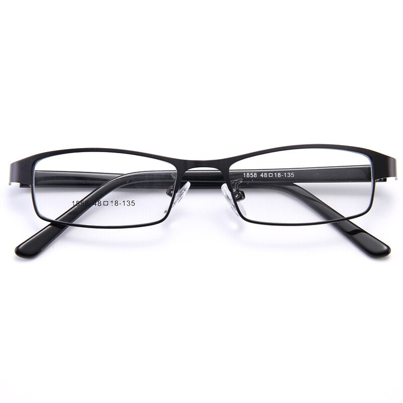 Bclear Men's Full Rim Small Rectangle Alloy Acetate Frame Eyeglasses My1858 Full Rim Bclear