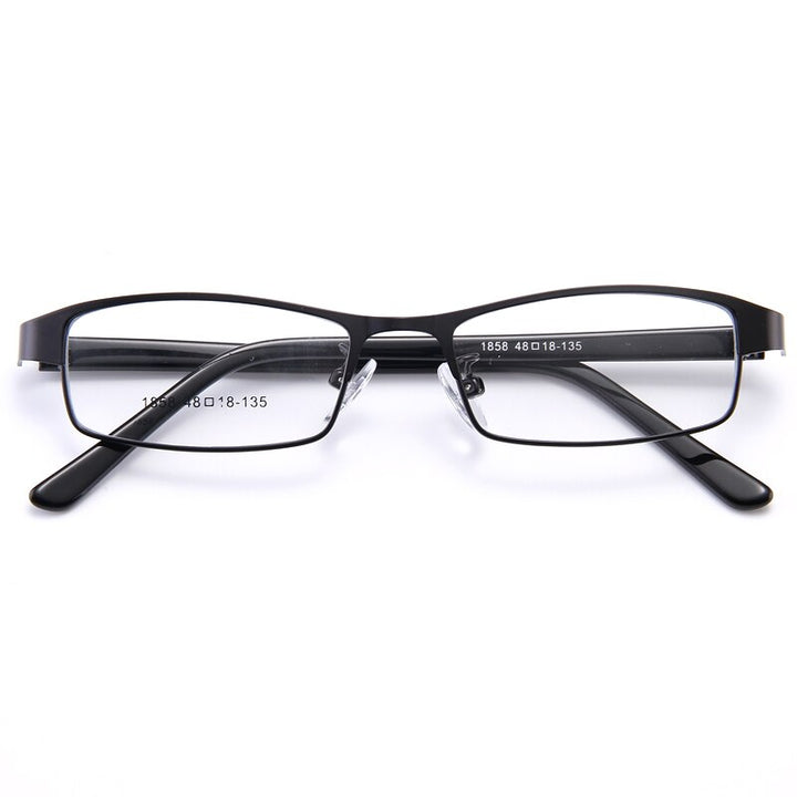 Bclear Men's Full Rim Small Rectangle Alloy Acetate Frame Eyeglasses My1858 Full Rim Bclear