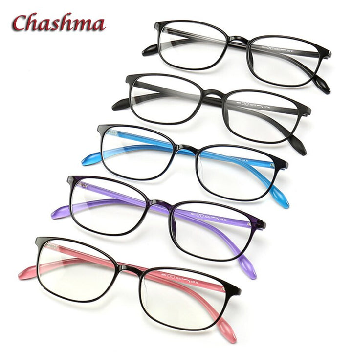 Chashma Ochki Unisex Full Rim Round Rectangle Tr 90 Titanium Eyeglasses 6053 Full Rim Chashma Ochki