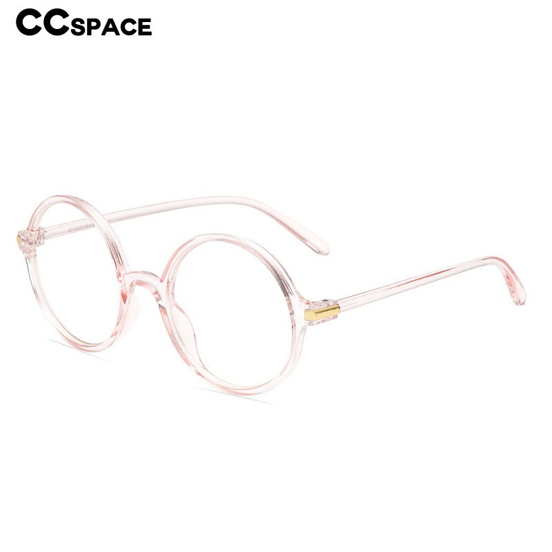 CCspace Unisex Full Rim Round Resin Frame Eyeglasses 54490 Full Rim CCspace
