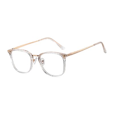 Ralferty Women's Full Rim Square Acetate Alloy Eyeglasses F95959 Full Rim Ralferty China C8 Clear White