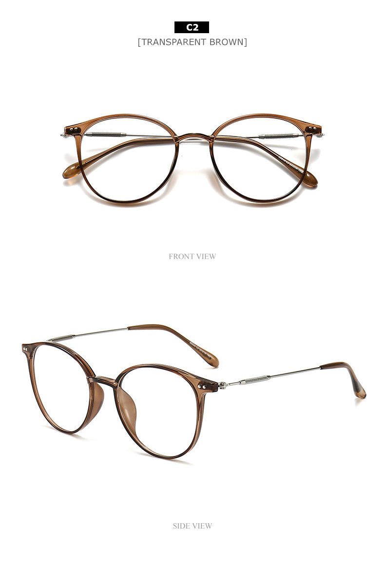 Chashma Unisex TR 90 Titanium Round Full Rim Frame Eyeglasses 90045 Full Rim Chashma