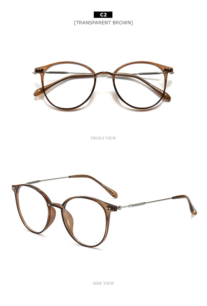 Chashma Unisex TR 90 Titanium Round Full Rim Frame Eyeglasses 90045 Full Rim Chashma