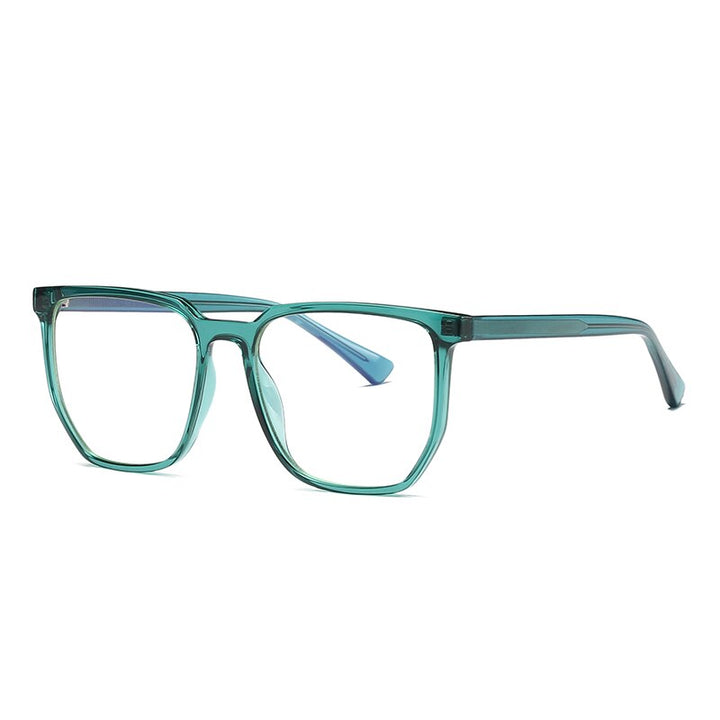 Gmei Unisex Full Rim TR 90 Titanium Square Frame Eyeglasses 2034 Full Rim Gmei Optical C5 Green