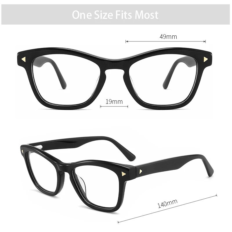 Kansept Unisex Full Rim Square Acetate Eyeglasses Fg1400 Full Rim Kansept   