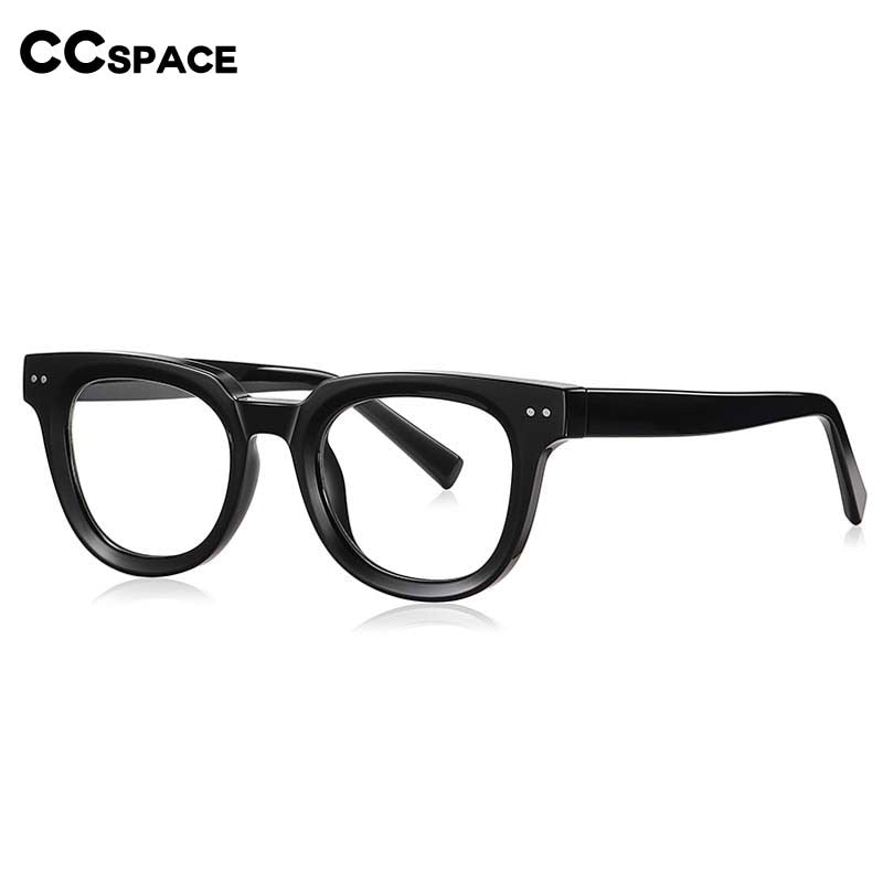 CCSpace Unisex Full Rim Square Tr 90 Titanium Frame Eyeglasses 54560 Full Rim CCspace