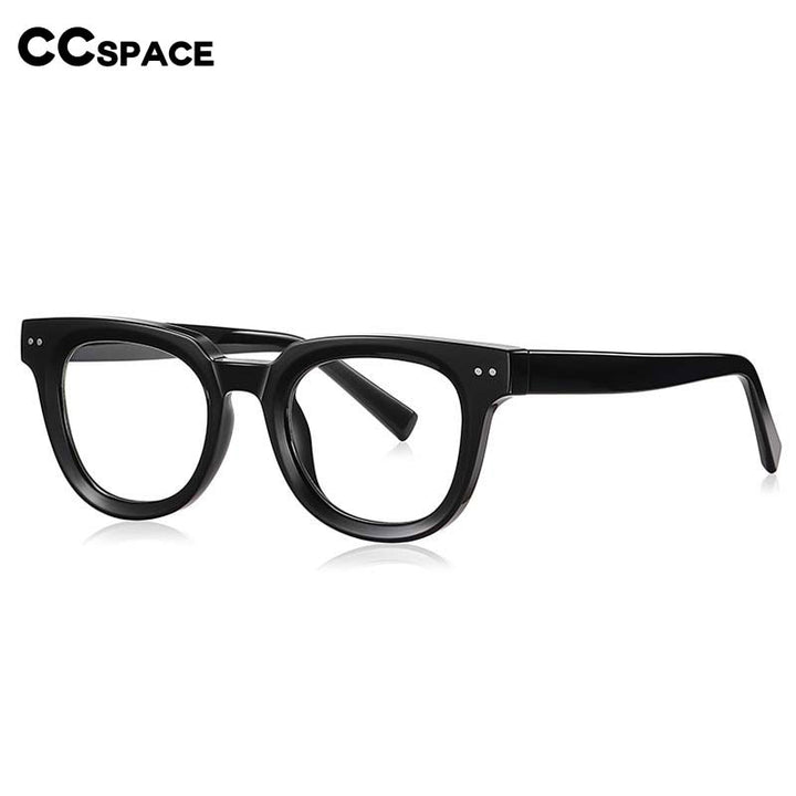 CCSpace Unisex Full Rim Square Tr 90 Titanium Frame Eyeglasses 54560 Full Rim CCspace