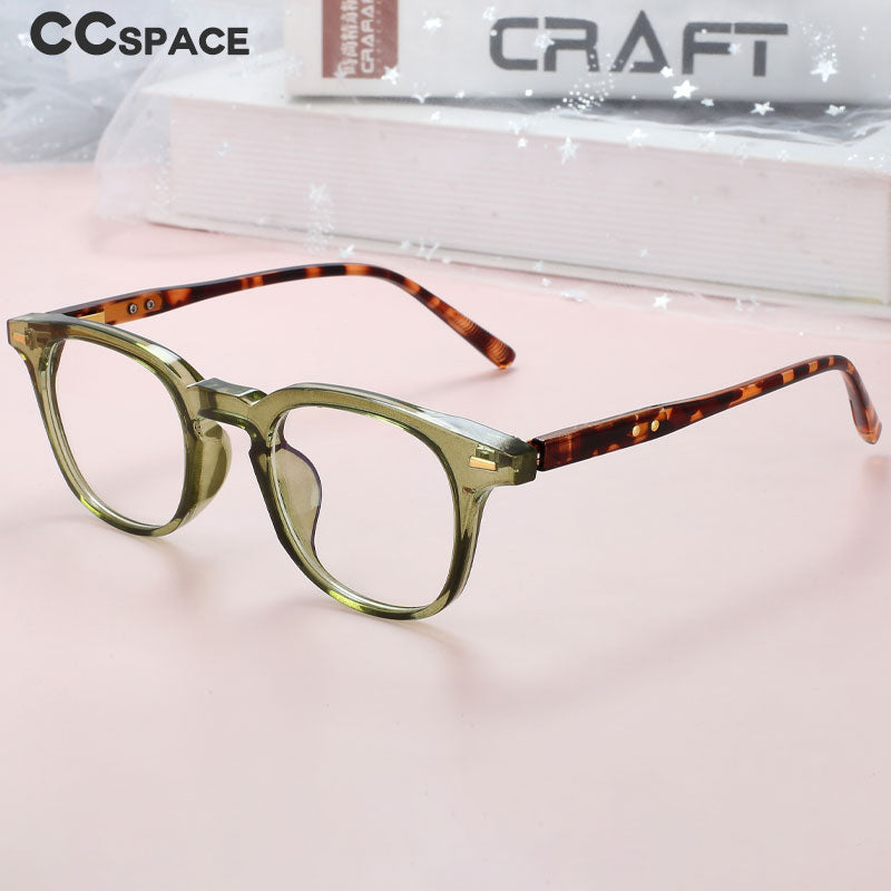 CCspace Unisex Full Rim Square PC Plastic Eyeglasses 56529 Full Rim CCspace