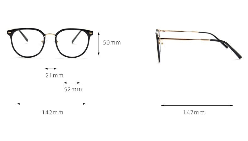 CCspace Unisex Full Rim Square Tr 90 Titanium Eyeglasses 55803 Full Rim CCspace