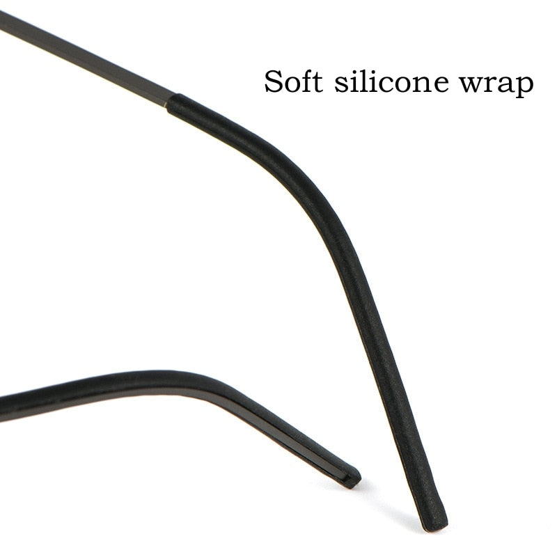 Yimaruili Unisex Full Rim Square Nylon Titanium Screwless Eyeglasses 6544ND Full Rim Yimaruili Eyeglasses